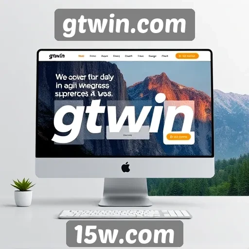 Interface do usuário do gtwin.com em foco